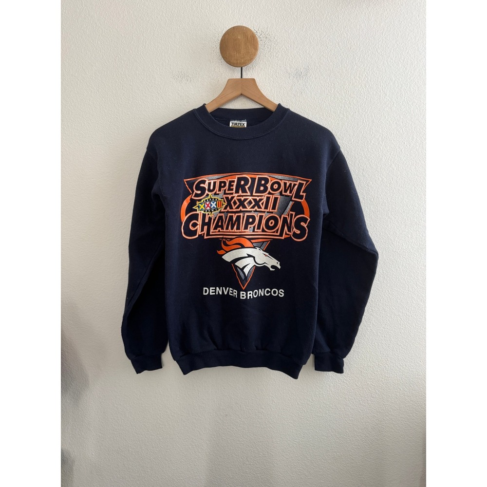 Vintage Kids Youth Tultex Denver Broncos Super Bowl XXXII Champions Sweatshirt